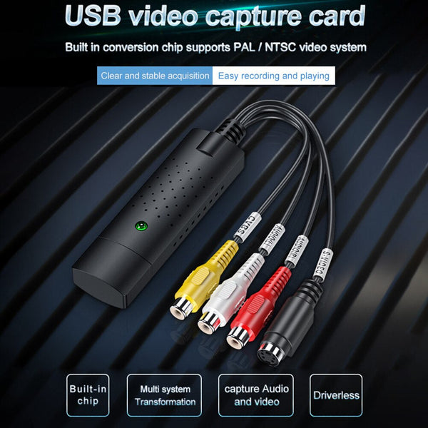 Bærbart USB RCA Video Capture Card